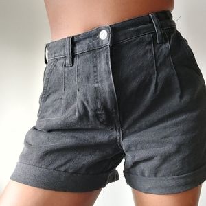 High Rise Denim Shorts
